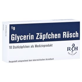 GLYCERIN ZÄPFCHEN Rösch 1 g gegen Verstopfung – PZN 13889305 (PZN 13889305) из Германии
