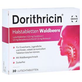 Dorithricin Halstabletten Waldbeere 0,5mg/1,0mg/1,5mg – PZN 10078411 (PZN 10078411) из Германии