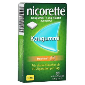Nicorette 4mg freshfruit – PZN 1640807 (PZN 1640807) из Германии