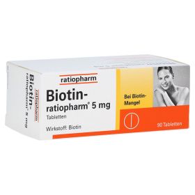 Biotin-ratiopharm 5mg – PZN 3659722 (PZN 3659722) из Германии