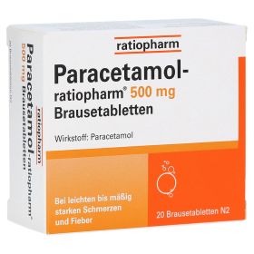 Paracetamol-ratiopharm 500mg – PZN 8704083 (PZN 8704083) из Германии