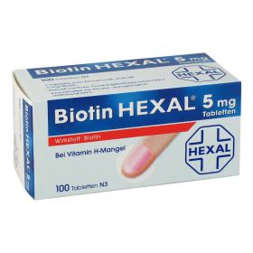 Biotin HEXAL 5mg – PZN 3001879 (PZN 3001879) из Германии
