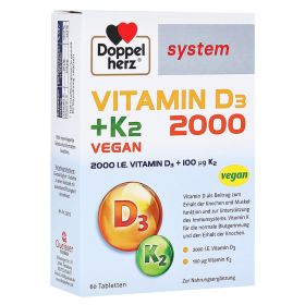 Doppelherz Vitamin D3 2000+K2 System Tabletten – PZN 14063814 (PZN 14063814) из Германии