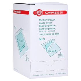 MULLKOMPRESSEN 5x5 cm steril 8fach – PZN 7385724 (PZN 7385724) из Германии