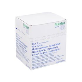 MULLKOMPRESSEN 10x10 cm steril 12fach – PZN 2067362 (PZN 2067362) из Германии