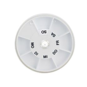 TABLETTENSPENDER Icron 7-Fächer transp.Deckel rund – PZN 3377254 (PZN 3377254) из Германии
