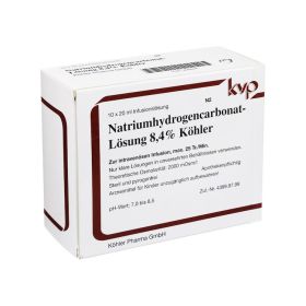 NATRIUMHYDROGENCARBONAT-Lösung 8,4% Köhler – PZN 2699926 (PZN 2699926) из Германии