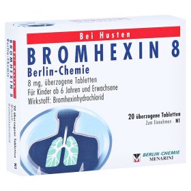 BROMHEXIN 8 Berlin-Chemie – PZN 4908268 (PZN 4908268) из Германии