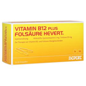 Vitamin B12 Folsäure Hevert Amp.-Paare – PZN 2840425 (PZN 2840425) из Германии