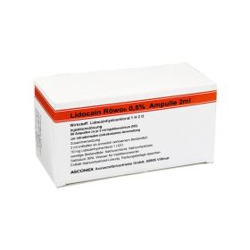 LIDOCAIN RÖWO 0,5% Ampullen 2 ml – PZN 3927246 (PZN 3927246) из Германии