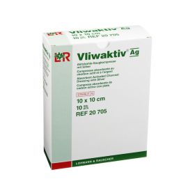 VLIWAKTIV AG Aktivkohle Saugkomp.m.Silber 10x10 cm – PZN 4862833 (PZN 4862833) из Германии