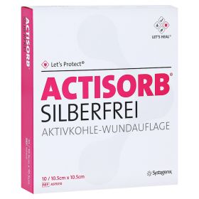 ACTISORB SILBERFREI 10,5x10,5 cm Kompressen – PZN 10020363 (PZN 10020363) из Германии