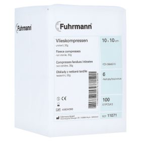 VLIESKOMPRESSEN 10x10 cm unsteril 6lagig – PZN 9946210 (PZN 9946210) из Германии