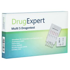 DRUG EXPERT Multi 5 AMP COC MDMA MOR THC Teststr. – PZN 15426561 (PZN 15426561) из Германии