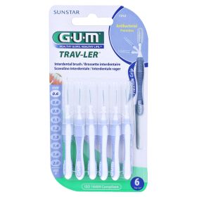 GUM TRAV-LER 0,6mm Kerze hellblau Interdentalbür. – PZN 11348114 (PZN 11348114) из Германии