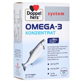 DOPPELHERZ Omega-3 Konzentrat system Kapseln – PZN 6132725 (PZN 6132725) из Германии