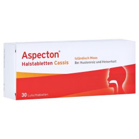 Aspecton Halstabletten Cassis Lutschtabletten – PZN 7020537 (PZN 7020537) из Германии