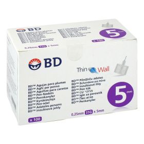 BD THIN Wall Pen-Nadeln 0,25 31 Gx5 mm – PZN 12339258 (PZN 12339258) из Германии