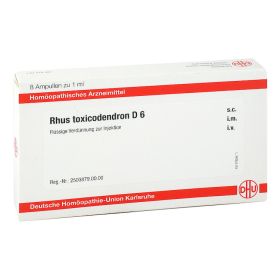 RHUS TOXICODENDRON D 6 Ampullen – PZN 11707961 (PZN 11707961) из Германии