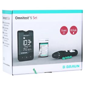 OMNITEST 5 Blutzucker Messgerät Set mg/dl schwarz – PZN 10549862 (PZN 10549862) из Германии