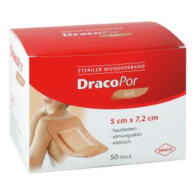 DRACOPOR Wundverband 5x7,2 cm steril hautfarben – PZN 12749134 (PZN 12749134) из Германии