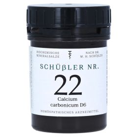SCHÜSSLER Nr.22 Calcium carbonicum D 6 Tabletten – PZN 11031943 (PZN 11031943) из Германии