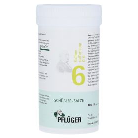 BIOCHEMIE Pflüger 6 Kalium sulfuricum D 6 Tabl. – PZN 6319292 (PZN 6319292) из Германии