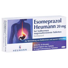 Esomeprazol Heumann 20mg bei Sodbrennen – PZN 11102962 (PZN 11102962) из Германии