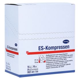 Es-kompressen Steril 10x10 cm 8fach – PZN 1407086 (PZN 1407086) из Германии