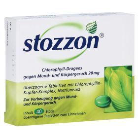 Stozzon Chlorophyll-Dragees gegen Mund- und Körpergeruch – PZN 3538355 (PZN 3538355) из Германии