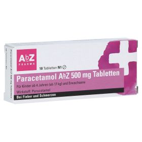 Paracetamol AbZ 500mg – PZN 1234473 (PZN 1234473) из Германии