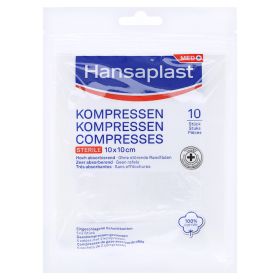 HANSAPLAST Kompressen steril 10x10 cm – PZN 16739440 (PZN 16739440) из Германии