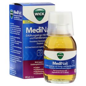 WICK MediNait Erkältungssirup mit Honig-und Kamillenaroma – PZN 6156393 (PZN 6156393) из Германии