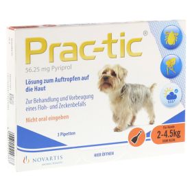 PRAC tic f.sehr kl.Hunde 2-4,5 kg Einzeldosispip. – PZN 4012336 (PZN 4012336) из Германии