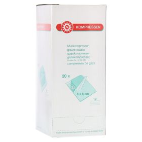 MULLKOMPRESSEN 5x5 cm steril 12fach – PZN 7385865 (PZN 7385865) из Германии