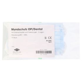 MUNDSCHUTZ OP m.Gummiband u.Nasenbügel blau – PZN 10134724 (PZN 10134724) из Германии
