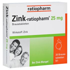 Zink-ratiopharm 25mg – PZN 813252 (PZN 813252) из Германии