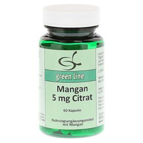MANGAN 5 mg Citrat Kapseln – PZN 10708065 (PZN 10708065) из Германии