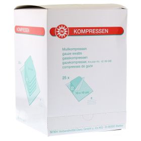 MULLKOMPRESSEN 10x10 cm steril 8fach – PZN 7385799 (PZN 7385799) из Германии