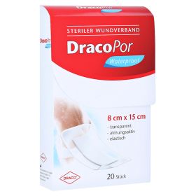 DRACOPOR waterproof Wundverband 8x15 cm steril – PZN 12749200 (PZN 12749200) из Германии