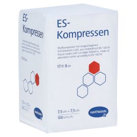ES-Kompressen 7,5x7,5 cm 8fach unsteril – PZN 1447192 (PZN 1447192) из Германии