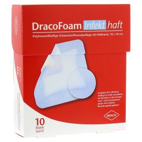 DRACOFOAM Infekt haft Schaumst.Wundauf.10x10 cm – PZN 10084110 (PZN 10084110) из Германии