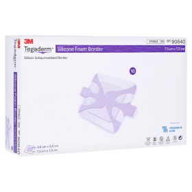 TEGADERM Silicone Foam Border FK 7,5x7,5 cm – PZN 8738337 (PZN 8738337) из Германии