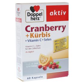 Doppelherz aktiv Cranberry + Kürbis + Vitamin C + Seelen – PZN 7625074 (PZN 7625074) из Германии