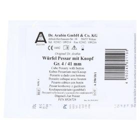 ARABIN Würfel Pessar m.Innenknopf Gr.4 – PZN 8526724 (PZN 8526724) из Германии