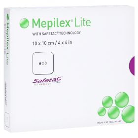 MEPILEX Lite Schaumverband 10x10 cm steril – PZN 13510487 (PZN 13510487) из Германии