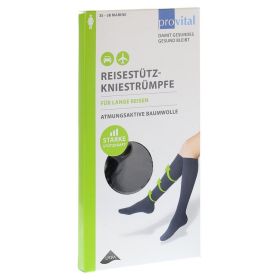 PROVITAL Reisekniestrümpfe Gr.35-38 marine Baumw. – PZN 9519790 (PZN 9519790) из Германии
