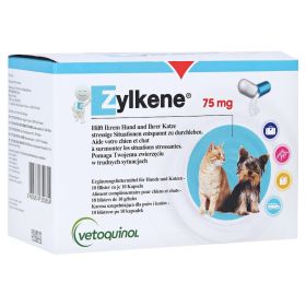ZYLKENE 75 mg Erg.Futterm.Kapseln f.Hunde/Katzen – PZN 16361562 (PZN 16361562) из Германии