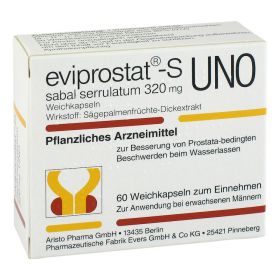 Eviprostat-S Sabal serrulatum 320 Uno – PZN 7278046 (PZN 7278046) из Германии