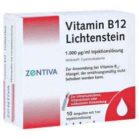 Vitamin B12 1.000 µg Lichtenstein Ampullen – PZN 6174296 (PZN 6174296) из Германии